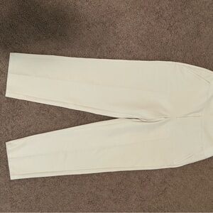 Athleta Cream Straight Leg Pants